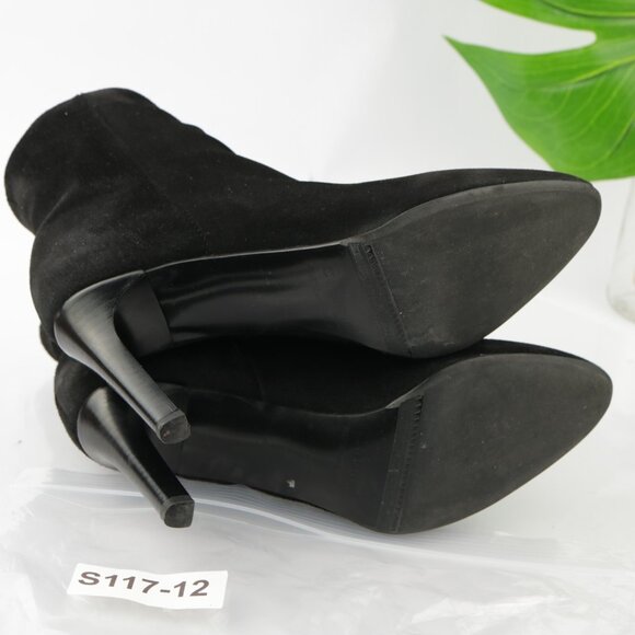 La Canadienne Womens Ellenor Boots Size 10 Waterproof Black Suede Heel Booties - Picture 7 of 13